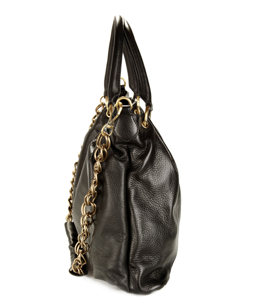 Black Calf XXL Oversized Chain Bag