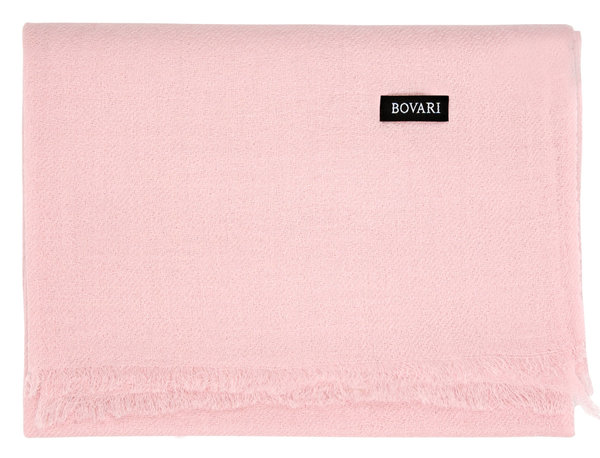 Bovari 100% Kaschmir Schal - Damen und Herren – Premium Qualität – gewebt – 200 x 70 cm - Rosa